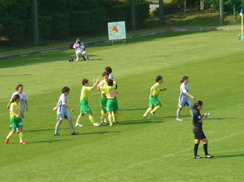 菅澤のゴール後