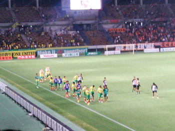 試合終了後の選手たち