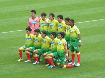 試合前の記念撮影