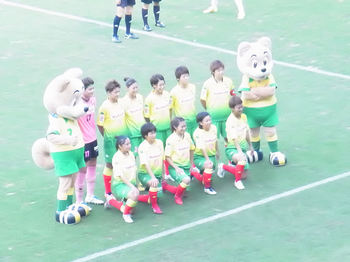 試合前の記念撮影