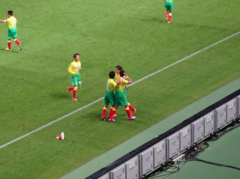 森本のゴール直後