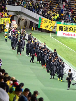 試合後の場内一周