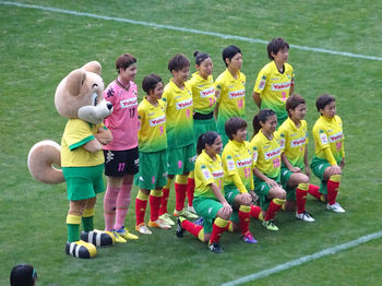 試合前の記念撮影