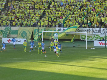 ジェフの後半のCKのチャンス