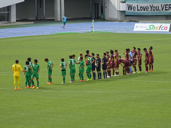 試合終了後の整列