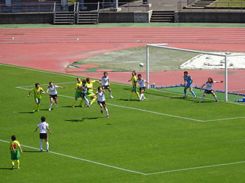 ジェフレディースのCKのチャンス