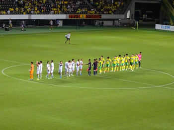 試合終了後の整列