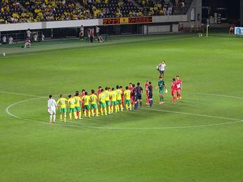 試合終了後の整列