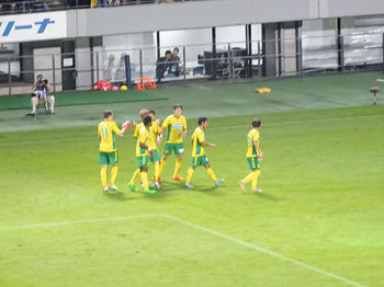 松田のゴール直後