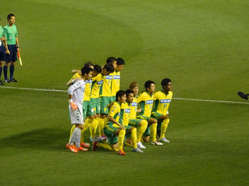 試合前の記念撮影