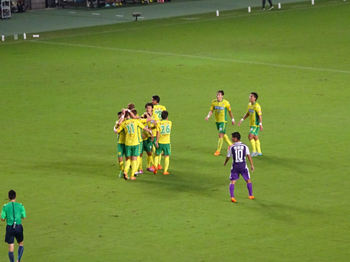 森本のゴール直後