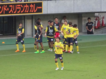 松田のゴール直後