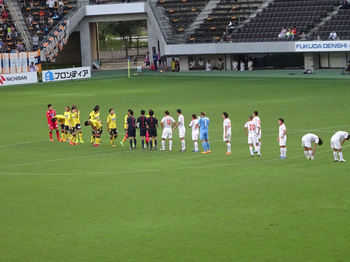 試合終了後の整列