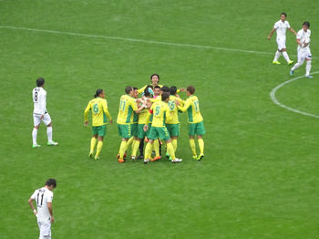 森本のゴール直後