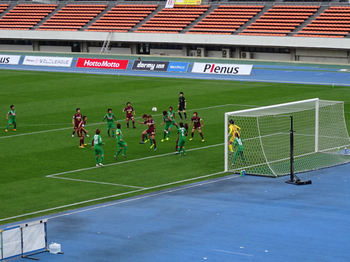 後半のCKのチャンス