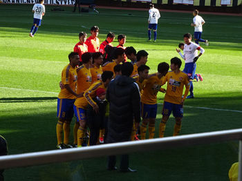 試合前の記念撮影