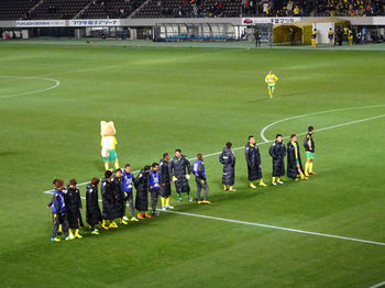 試合後のゴール裏