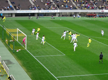 ジェフの前半のCK