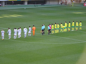 試合終了後の整列