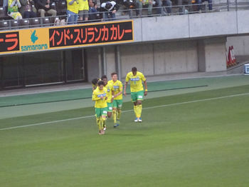 阿道のゴール直後