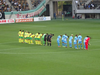 試合終了後の整列