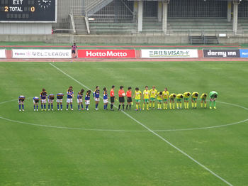 試合終了後の整列