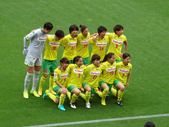 試合前の記念撮影