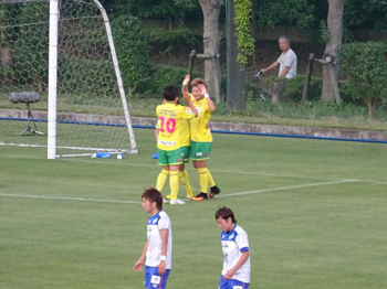 深澤のゴール直後