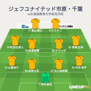 vs北海道教育大学岩見沢校 先発メンバー