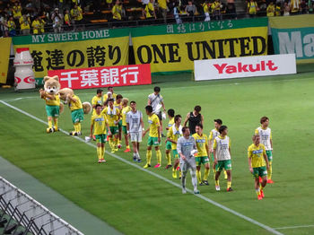 試合後の場内一周