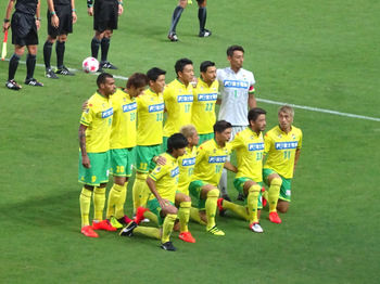 試合前の記念撮影