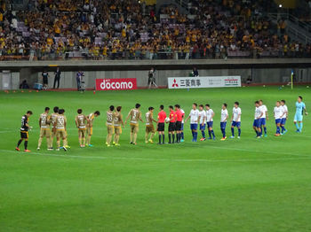 試合終了後の整列