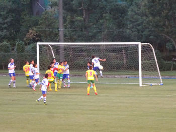 前半のCKのチャンス