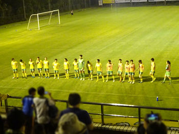 試合終了後の整列