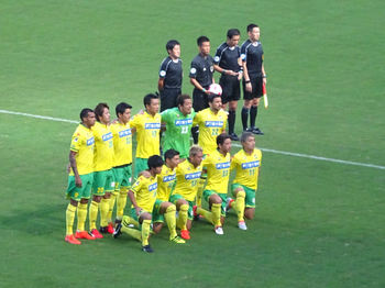 試合前の記念撮影