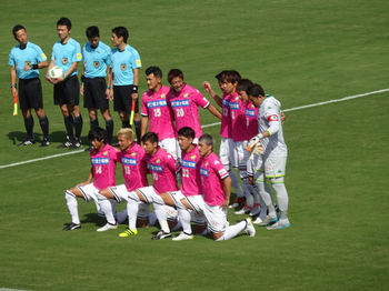 試合前の記念撮影