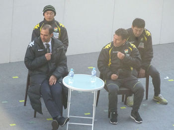 エスナイデル監督とギジェルモコーチ