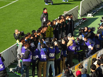 試合後の歓喜のダンス