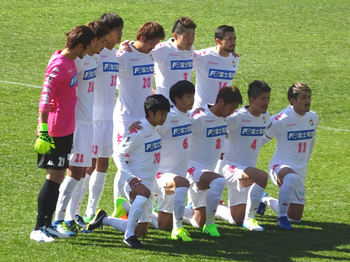 試合前の記念撮影