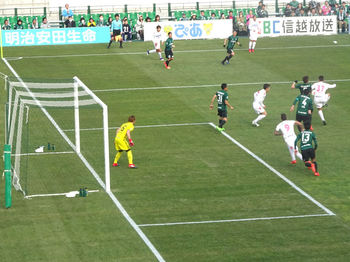 ジェフのCKのチャンス