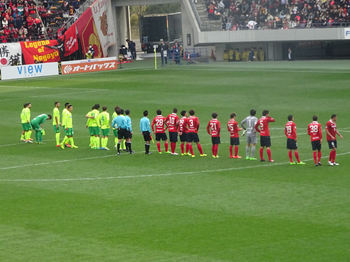 試合終了後の整列