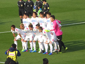 試合前の記念撮影