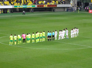 試合終了後の整列