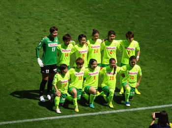 試合前の記念撮影