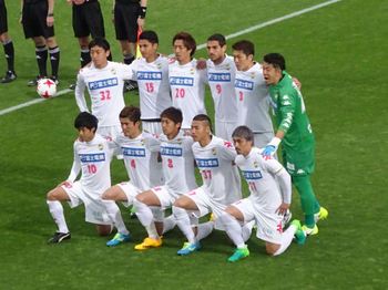 試合前の記念撮影