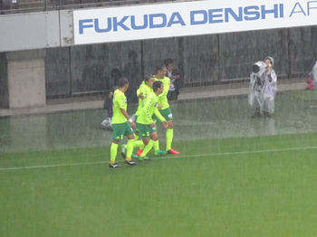 船山のゴール直後