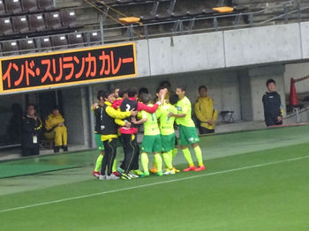 清武のゴール直後