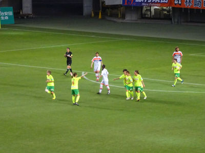 安斎のゴール直後