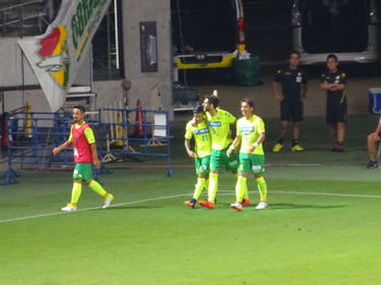 ラリベイの決勝弾直後