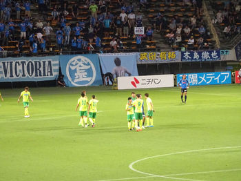 試合終了直後の選手たち